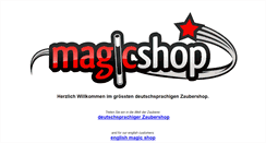 Desktop Screenshot of magicshop.de